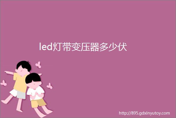 led灯带变压器多少伏