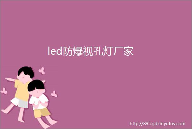 led防爆视孔灯厂家