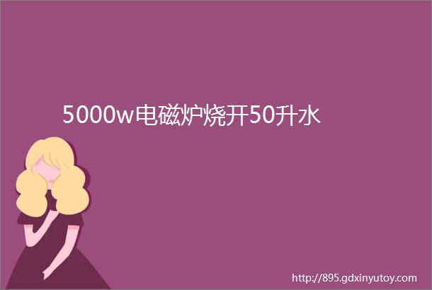 5000w电磁炉烧开50升水