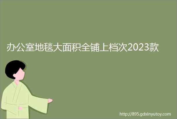 办公室地毯大面积全铺上档次2023款