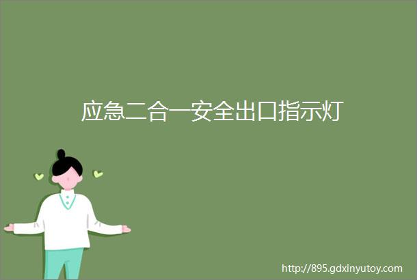 应急二合一安全出口指示灯