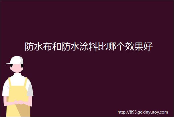 防水布和防水涂料比哪个效果好