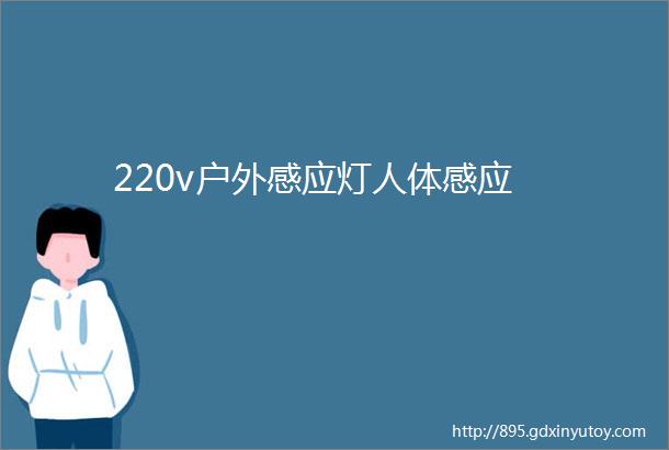 220v户外感应灯人体感应